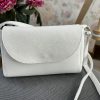 Bolso bandolera piel blanco