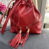 Bolso bandolera  piel rojo