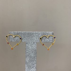 Pendientes corazón acero