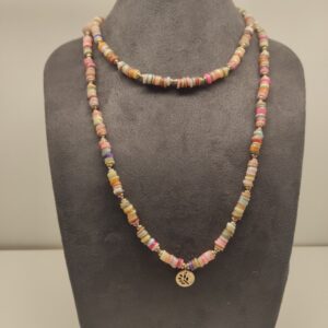Collar largo piedras natural
