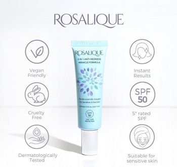 Rosalique Anti-Redness Miracle Formula 3 in 1 Spf50+